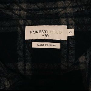 Forest Cloud by Sig Zane Fannel Long Sleeve Shirt XL